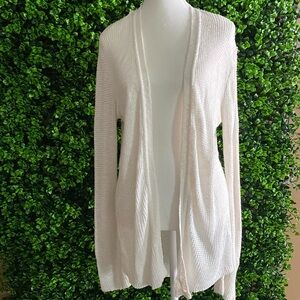 Express Bell Sleeve Cardigan- White